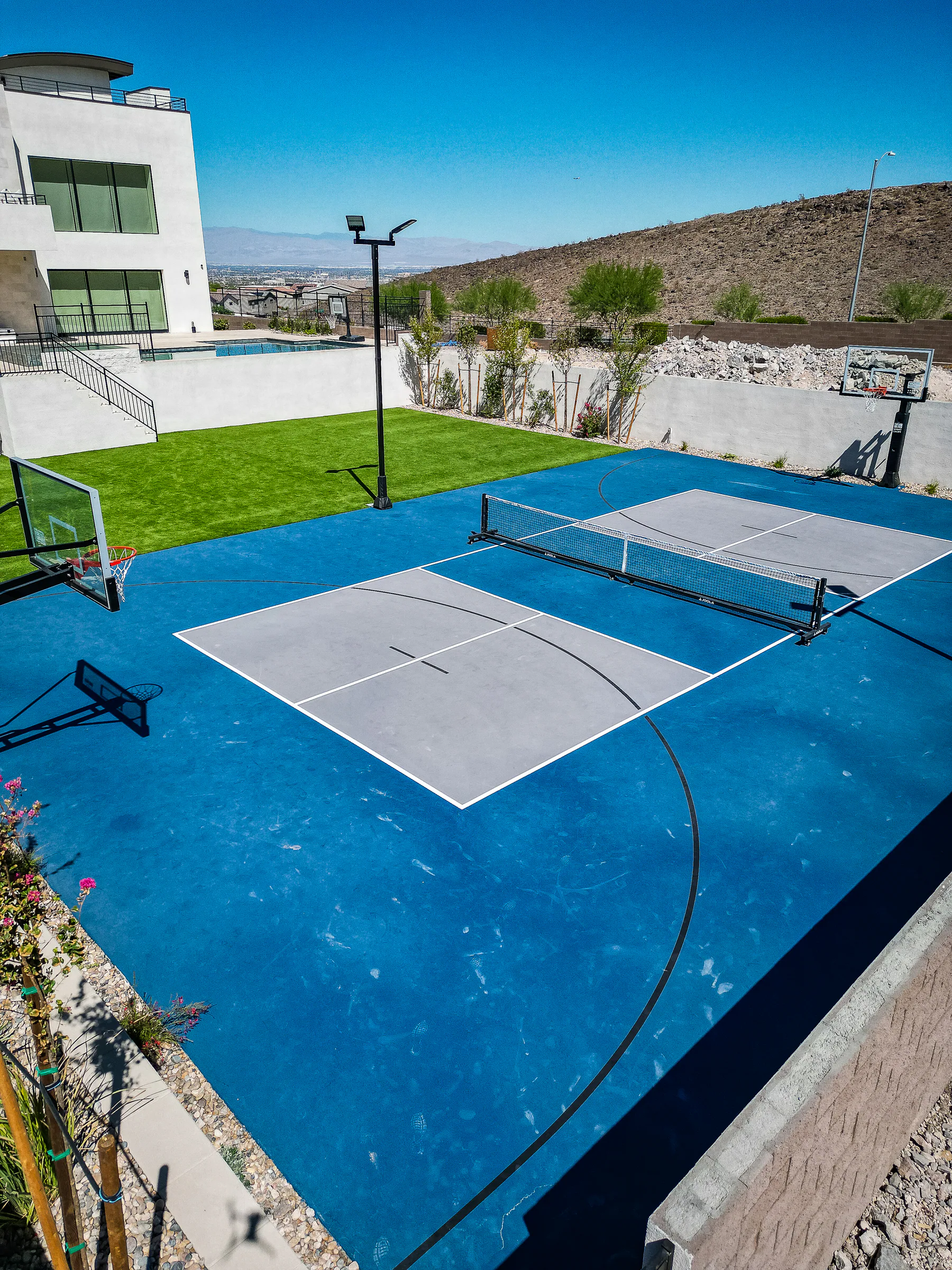 Austin finished pool and outdoor living project, view 2