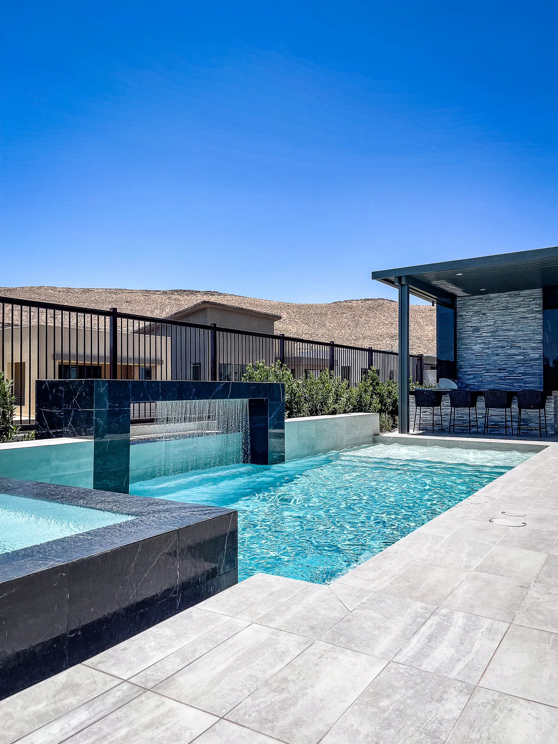 Castello finished pool and outdoor living project, view 9