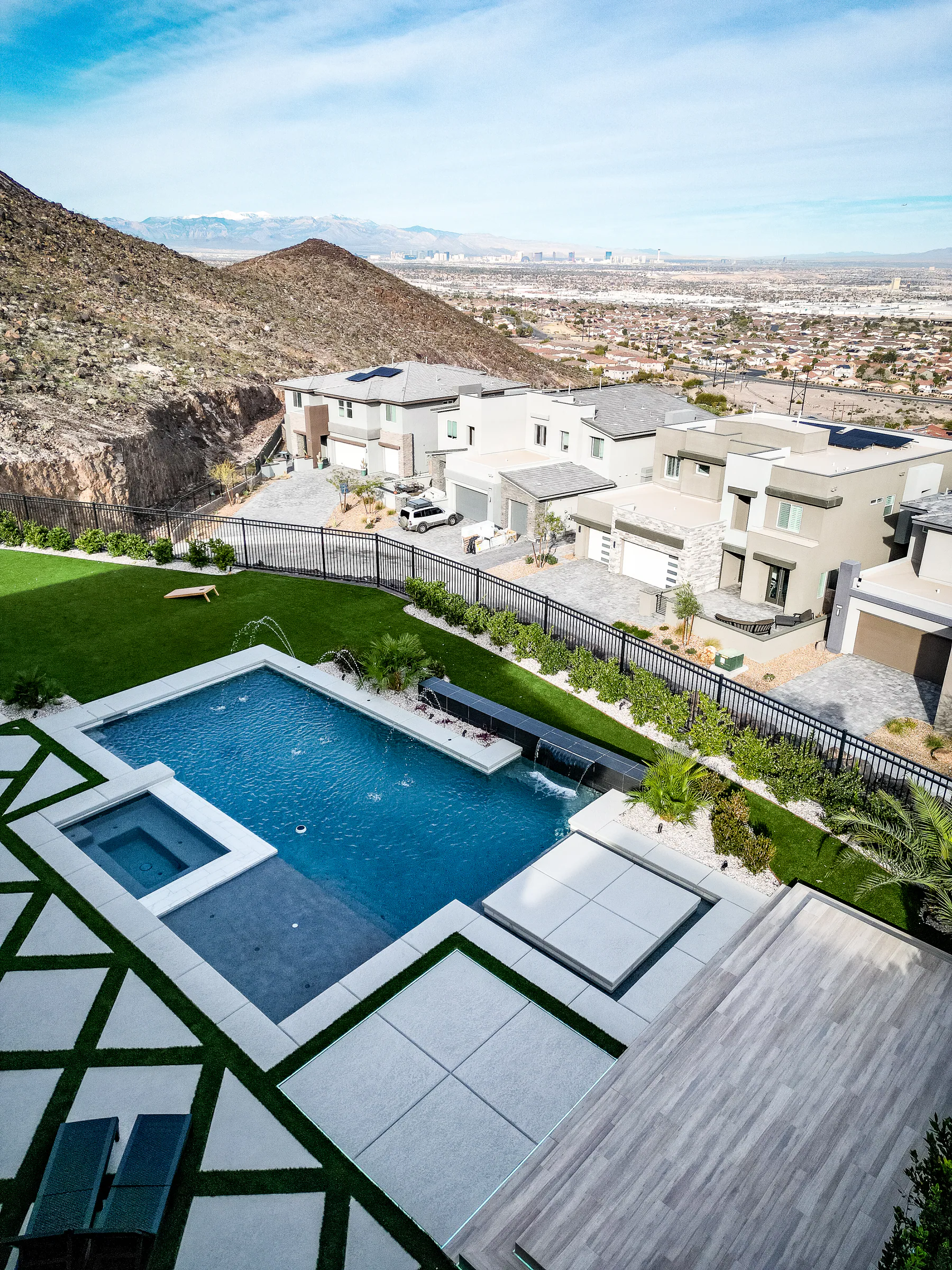 Harris finished pool and outdoor living project, view 2