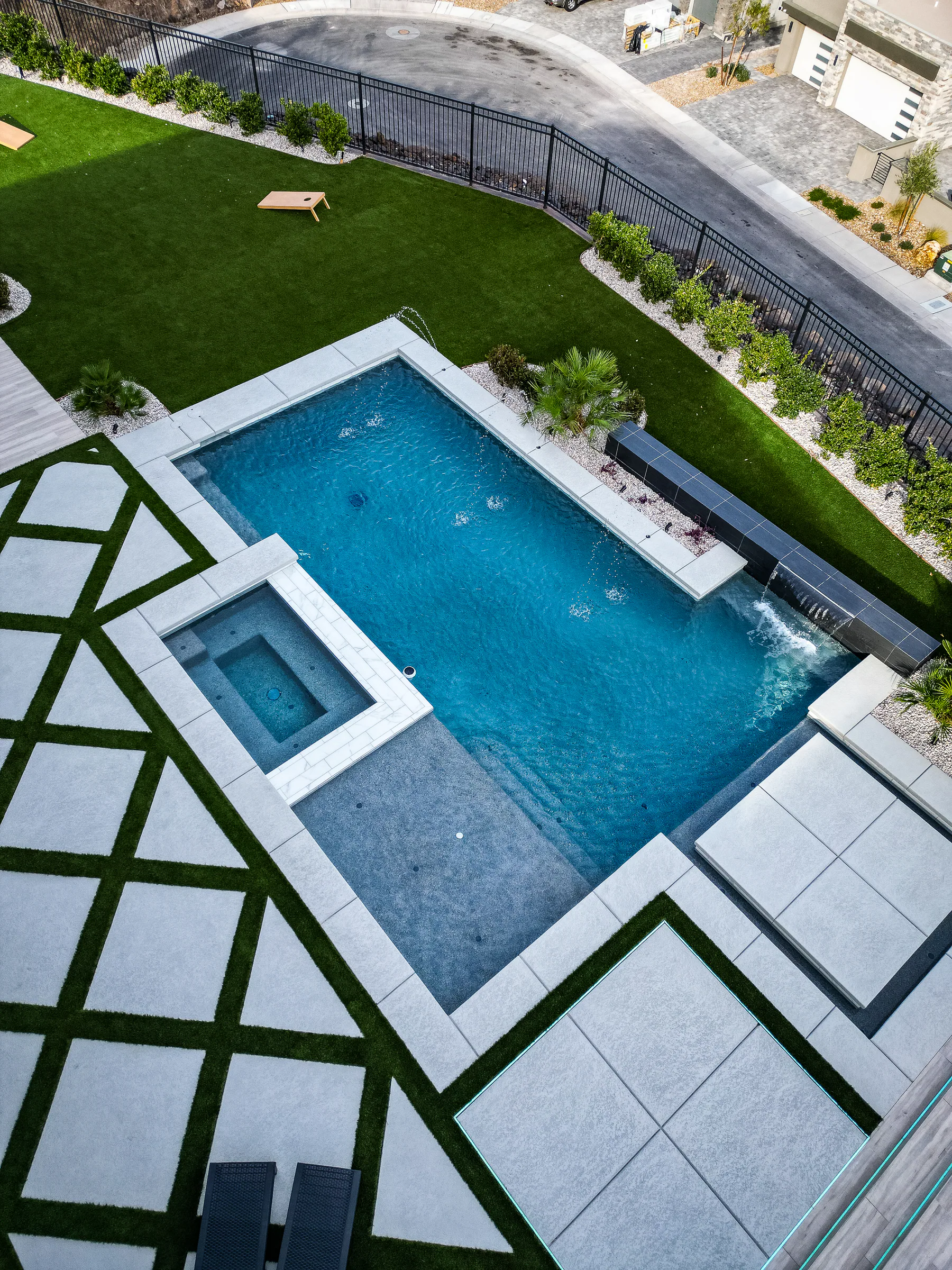 Harris finished pool and outdoor living project, view 3