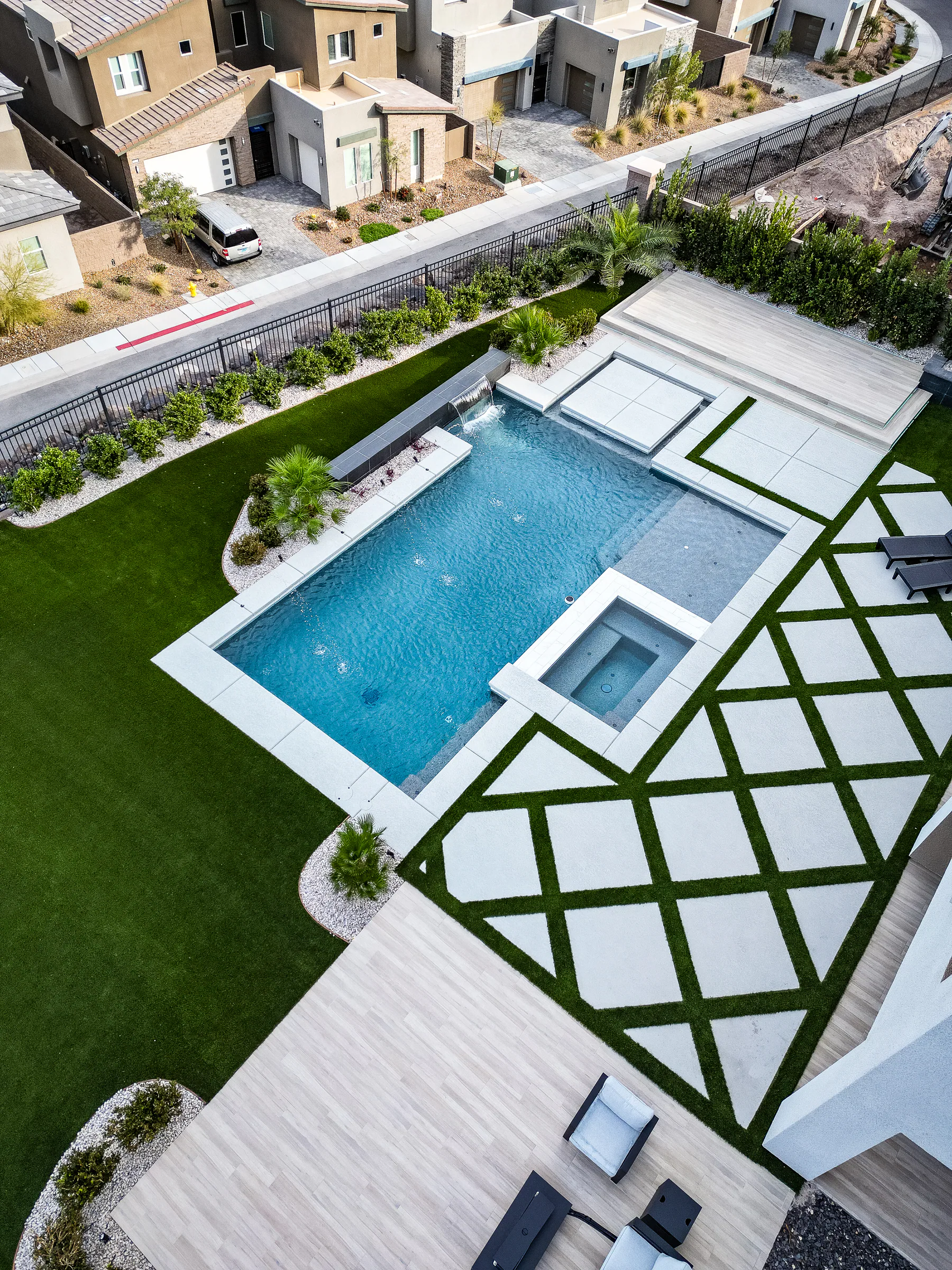 Harris finished pool and outdoor living project, view 6