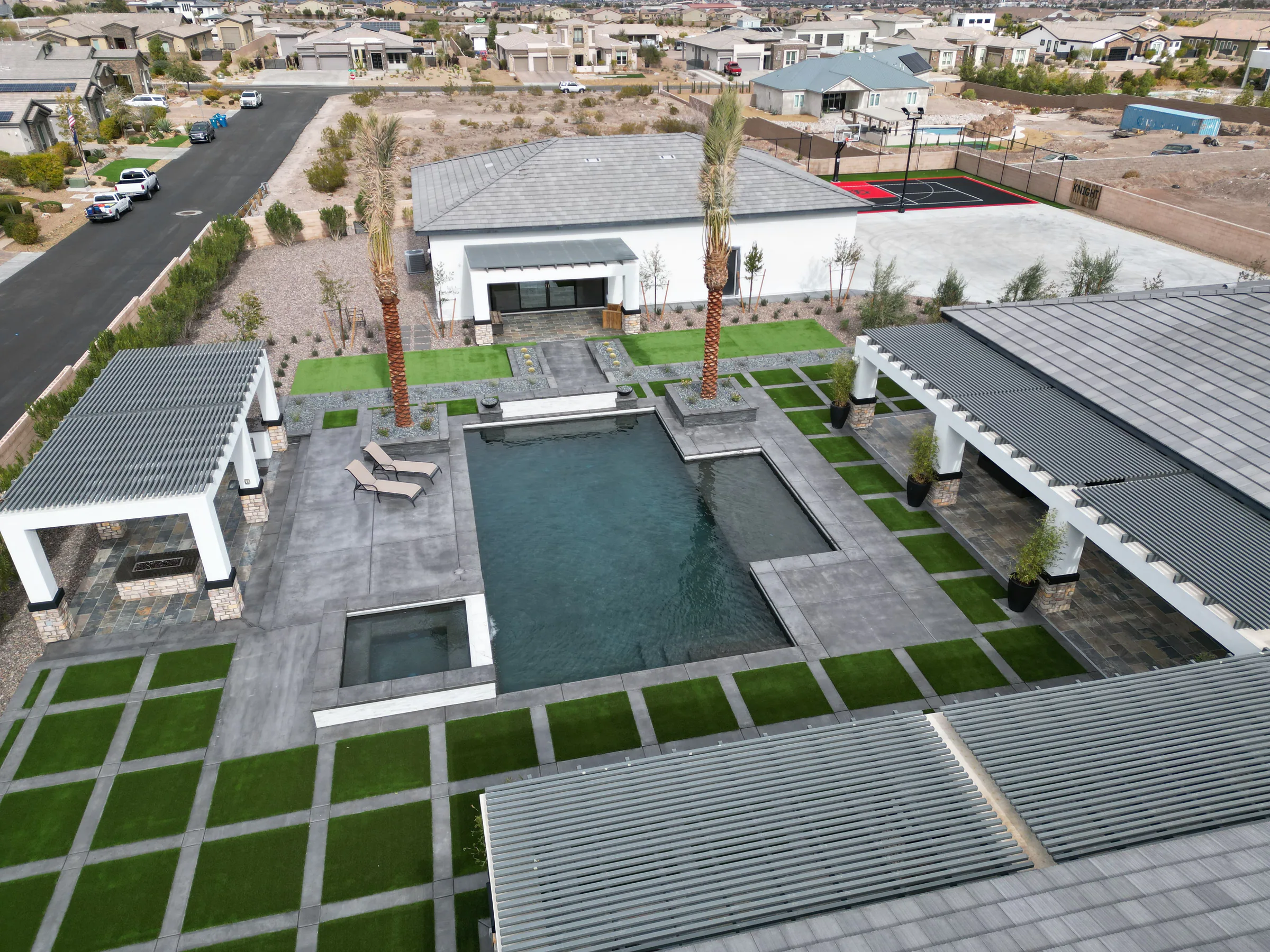Knight finished pool and outdoor living project, view 3