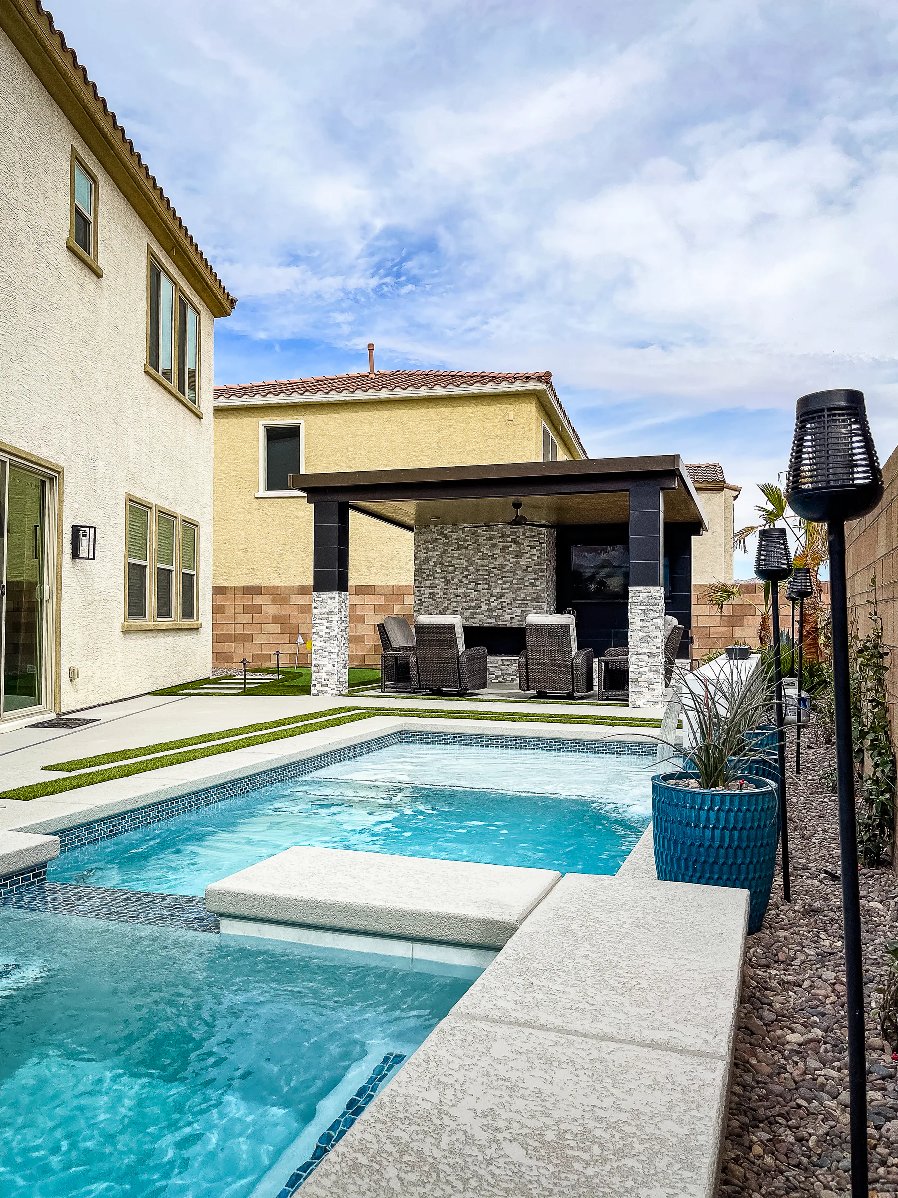 Kurtz finished pool and outdoor living project, view 4