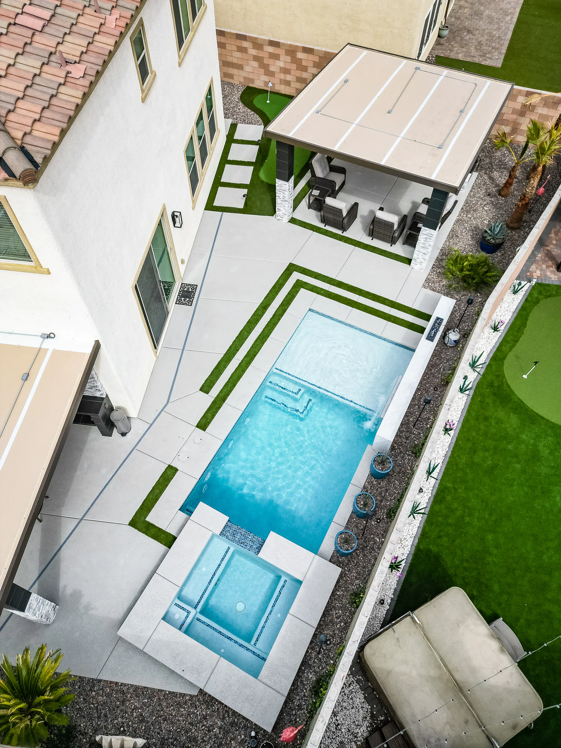 Kurtz finished pool and outdoor living project, view 9