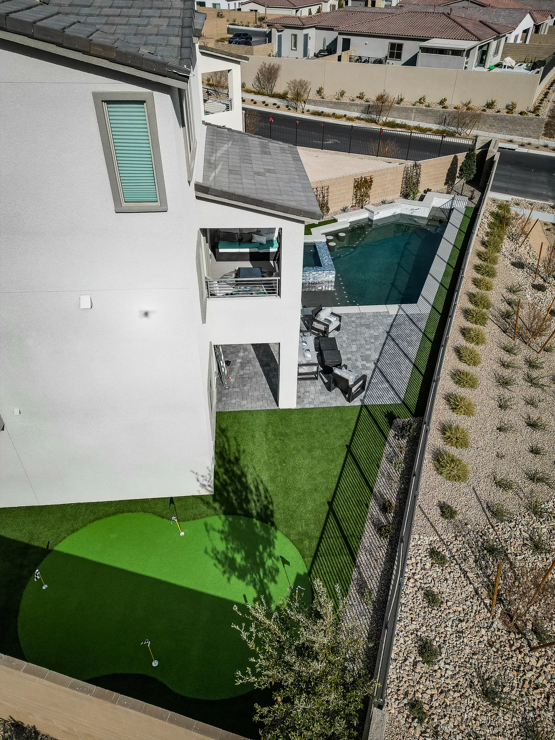 Shringo finished pool and outdoor living project, view 4