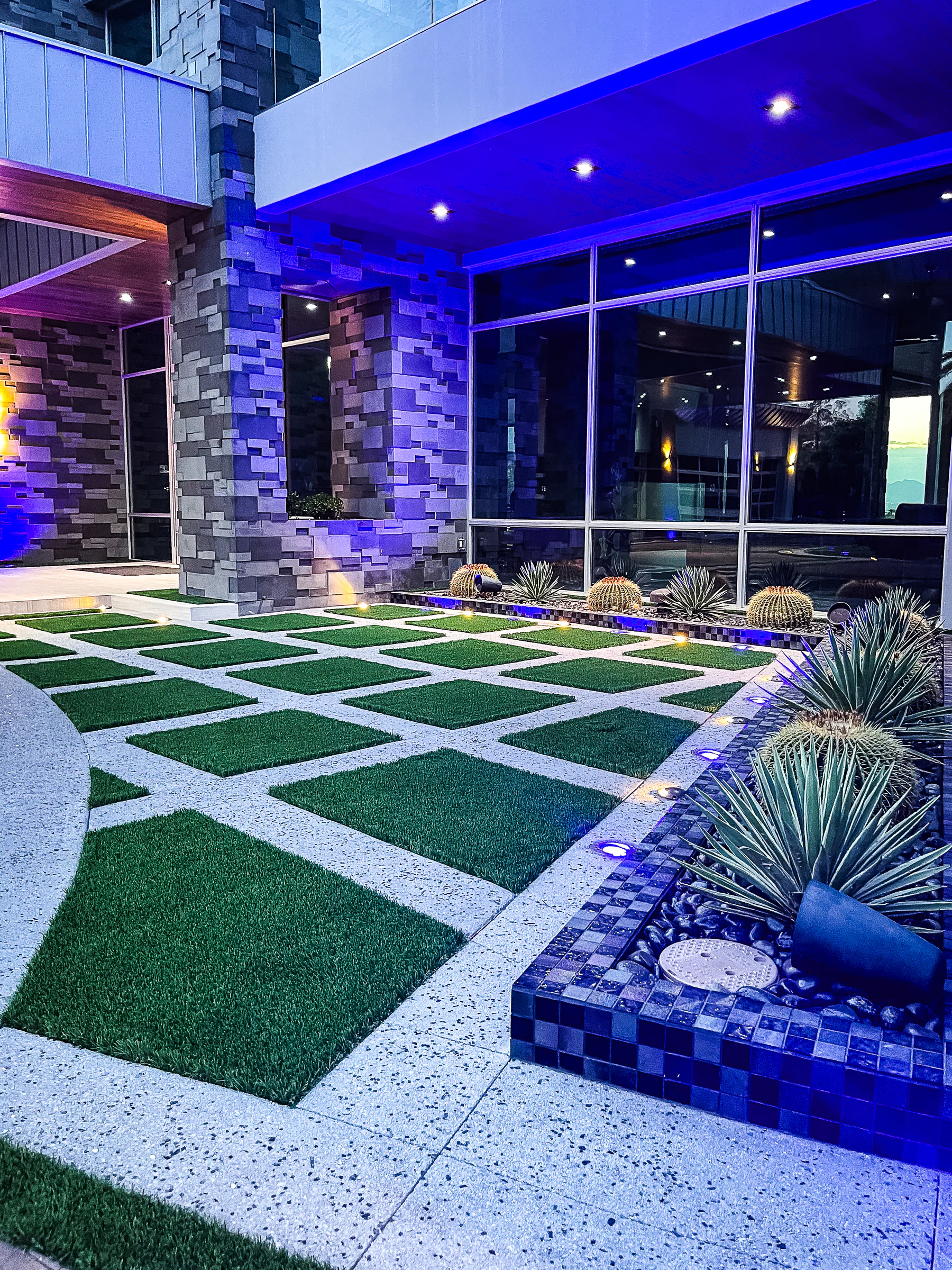 Toti finished pool and outdoor living project, view 2