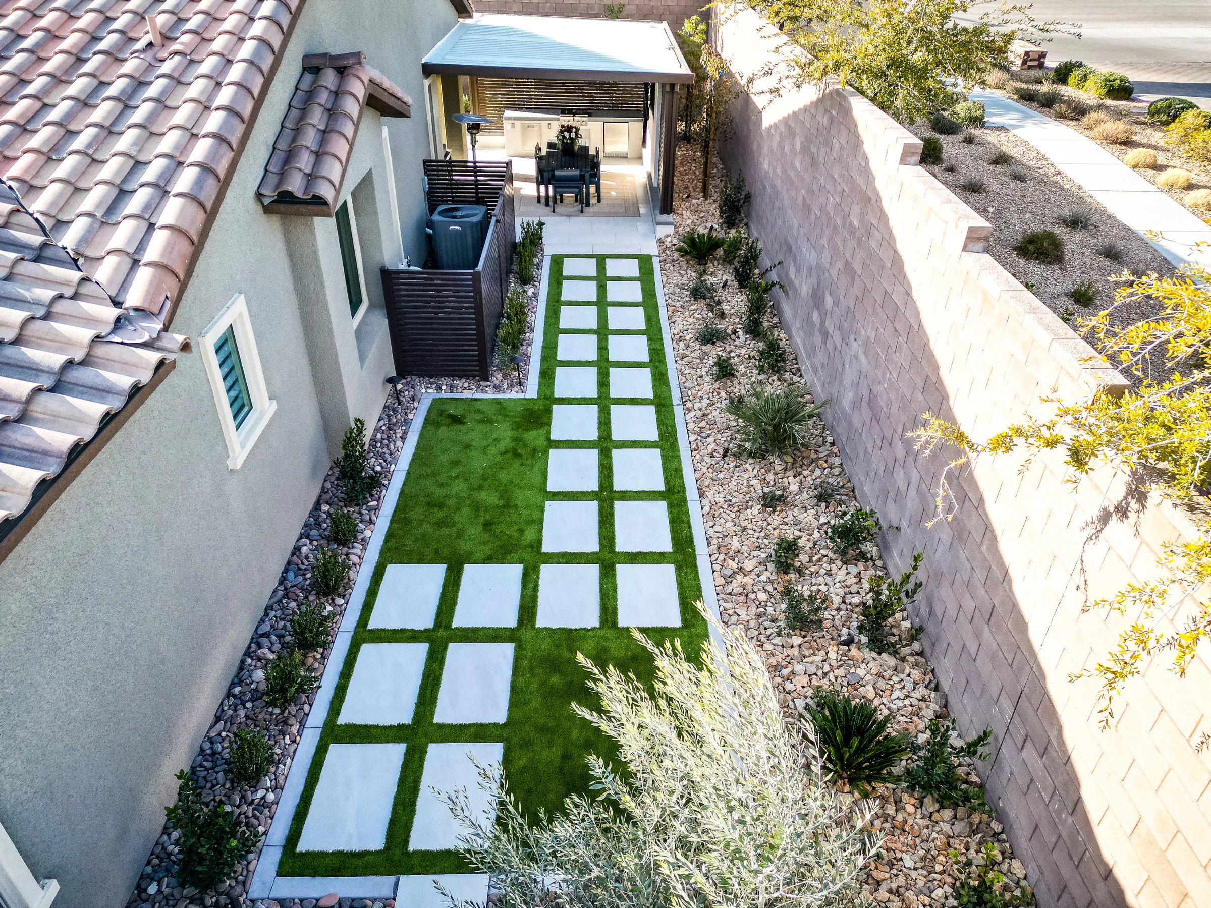 Zhang finished pool and outdoor living project, view 2