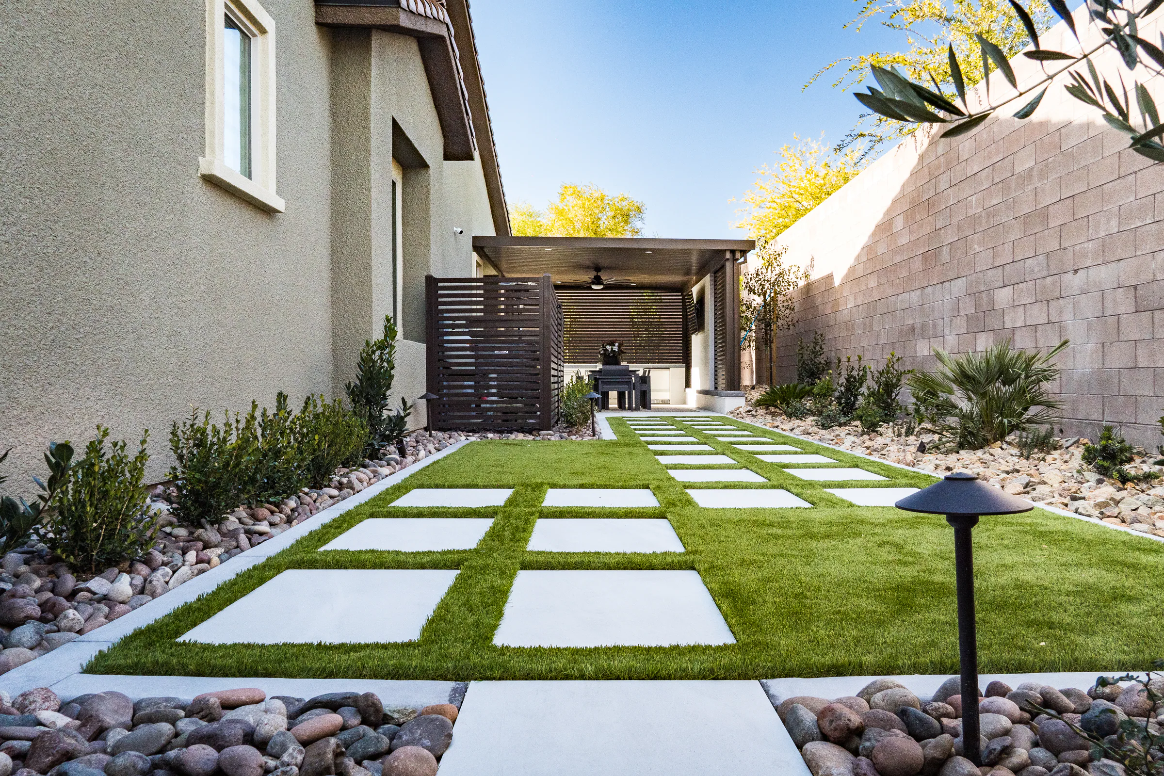 Zhang finished pool and outdoor living project, view 4